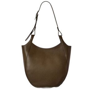 Longchamp Le Foulonné Leather Hobo Bag, Green